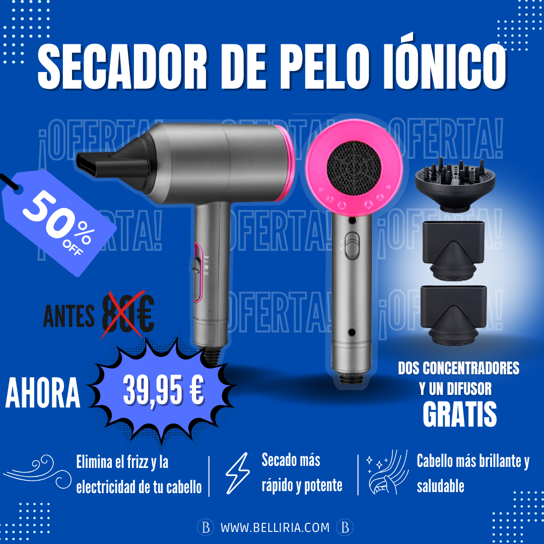 Secador de pelo iónico